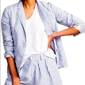 Faherty SAGAPONACK STRIPED LINEN BLAZER NWT Medium